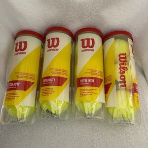 Wilson Tennis Balls NEW IN PACKAGE. TWO containers for one low price